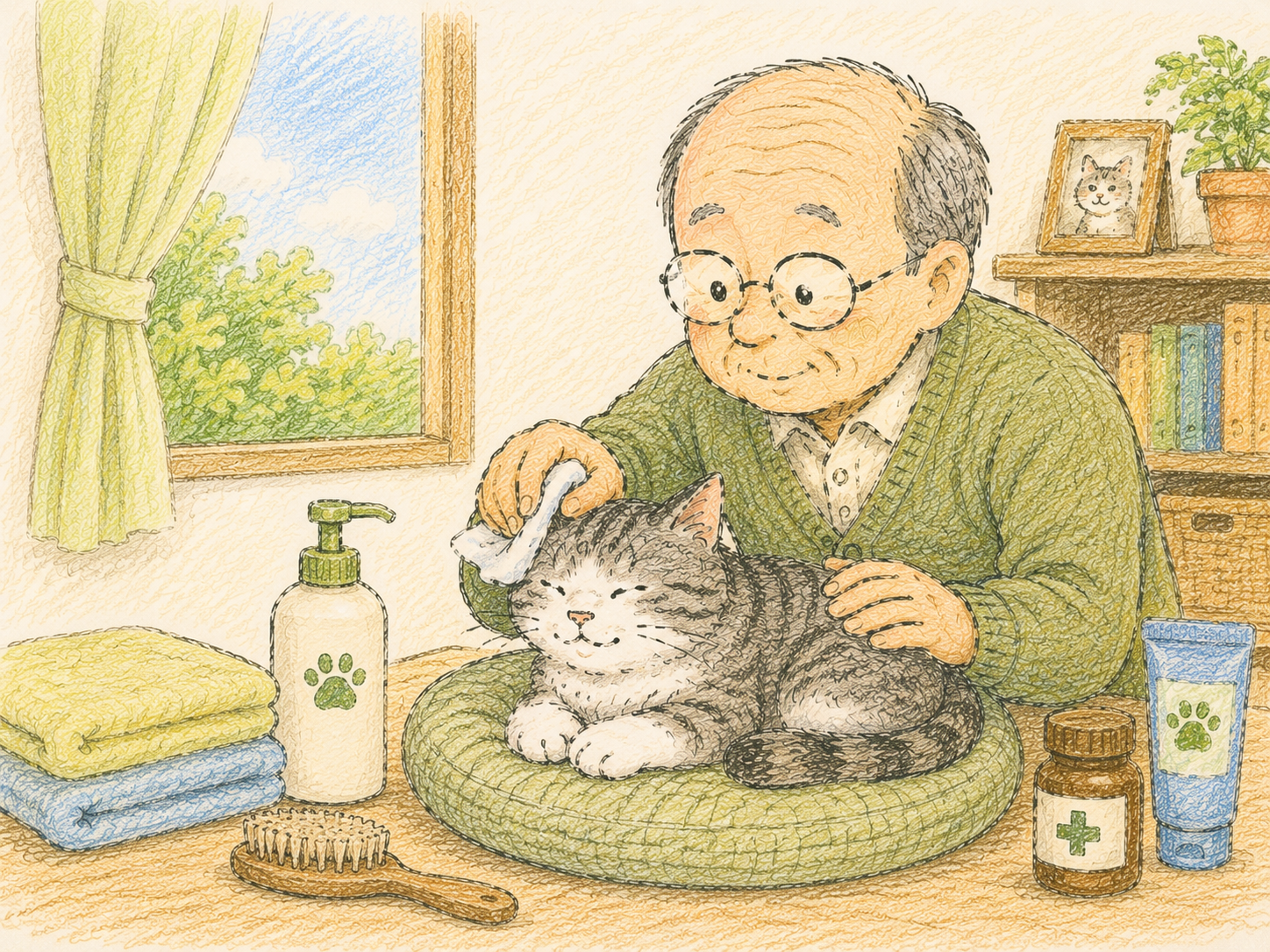 シニア猫のケア