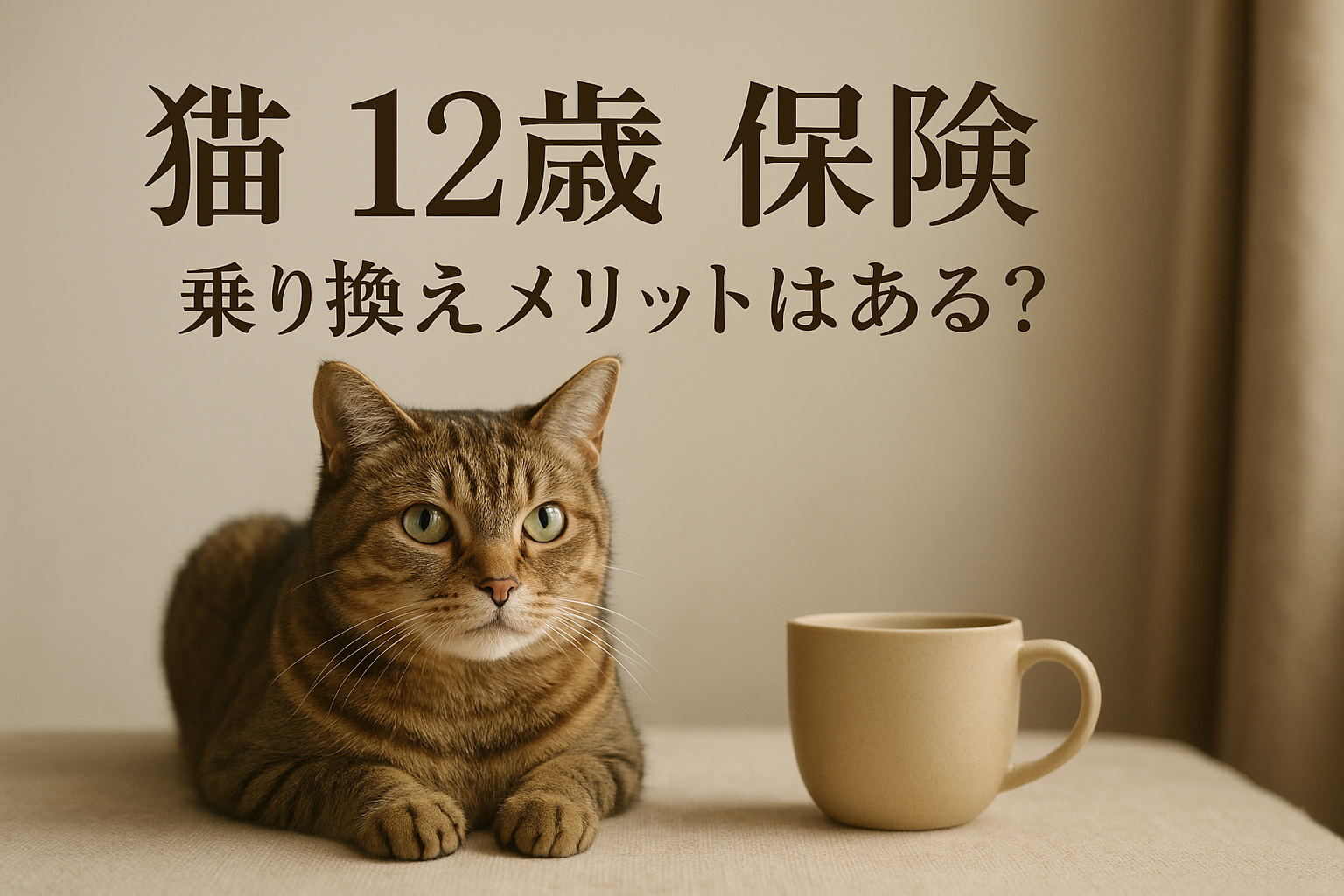 猫 12歳 保険 乗り換え メリットはある?