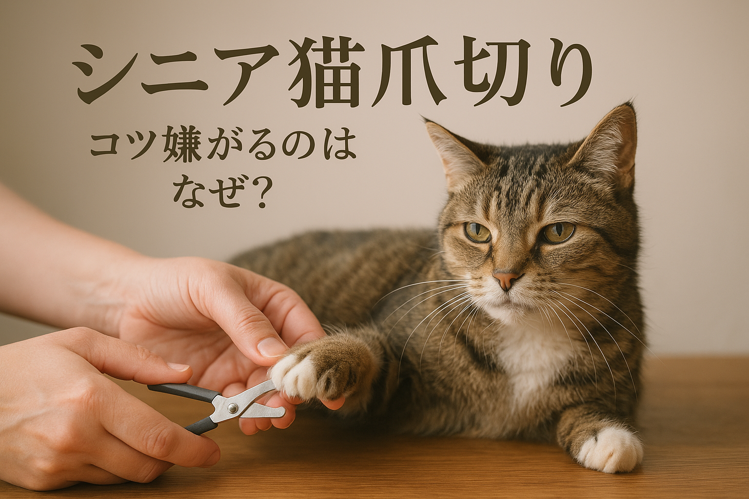 シニア猫 爪切り コツ 嫌がるのはなぜ?