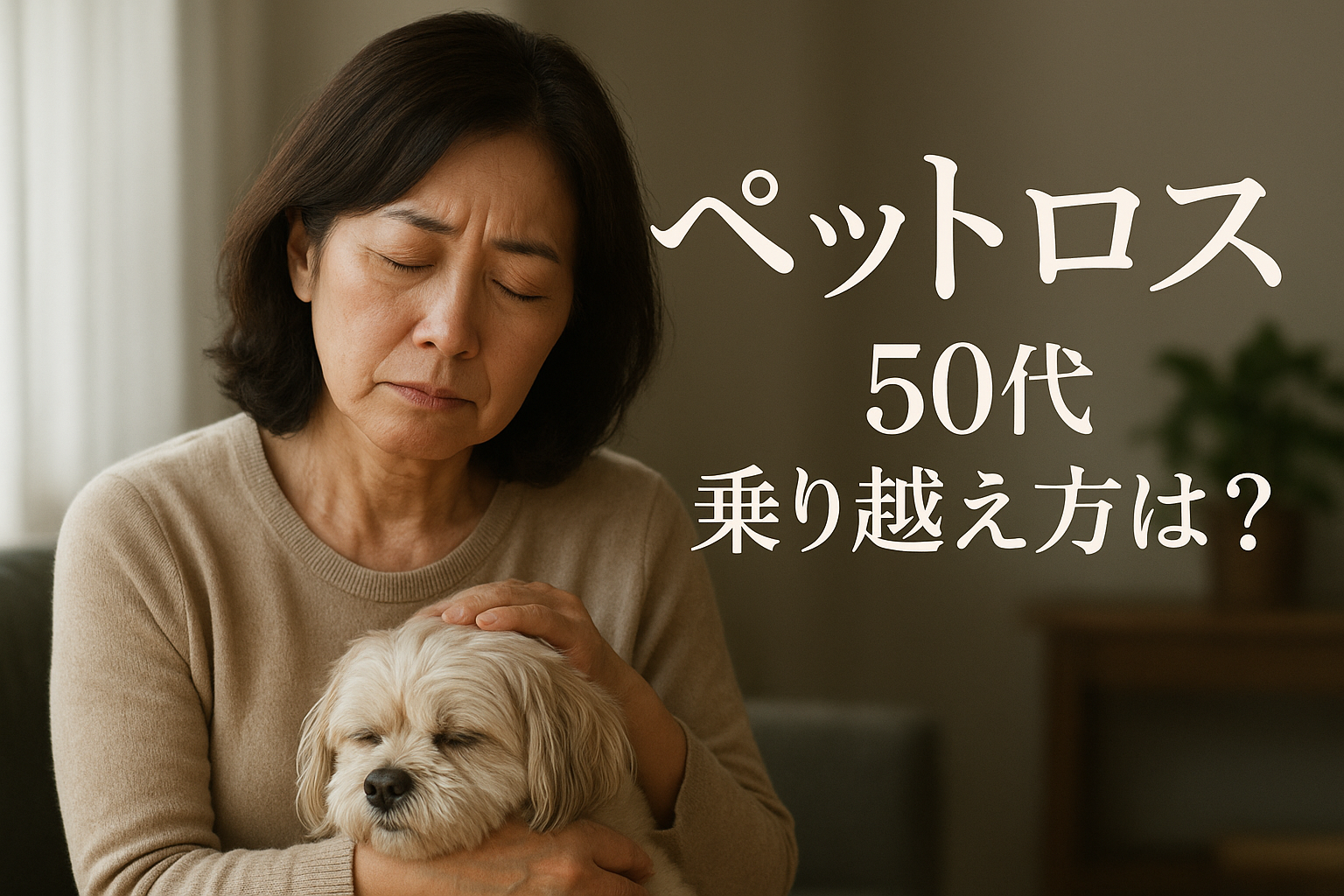 ペットロス 50代 乗り越え方は？