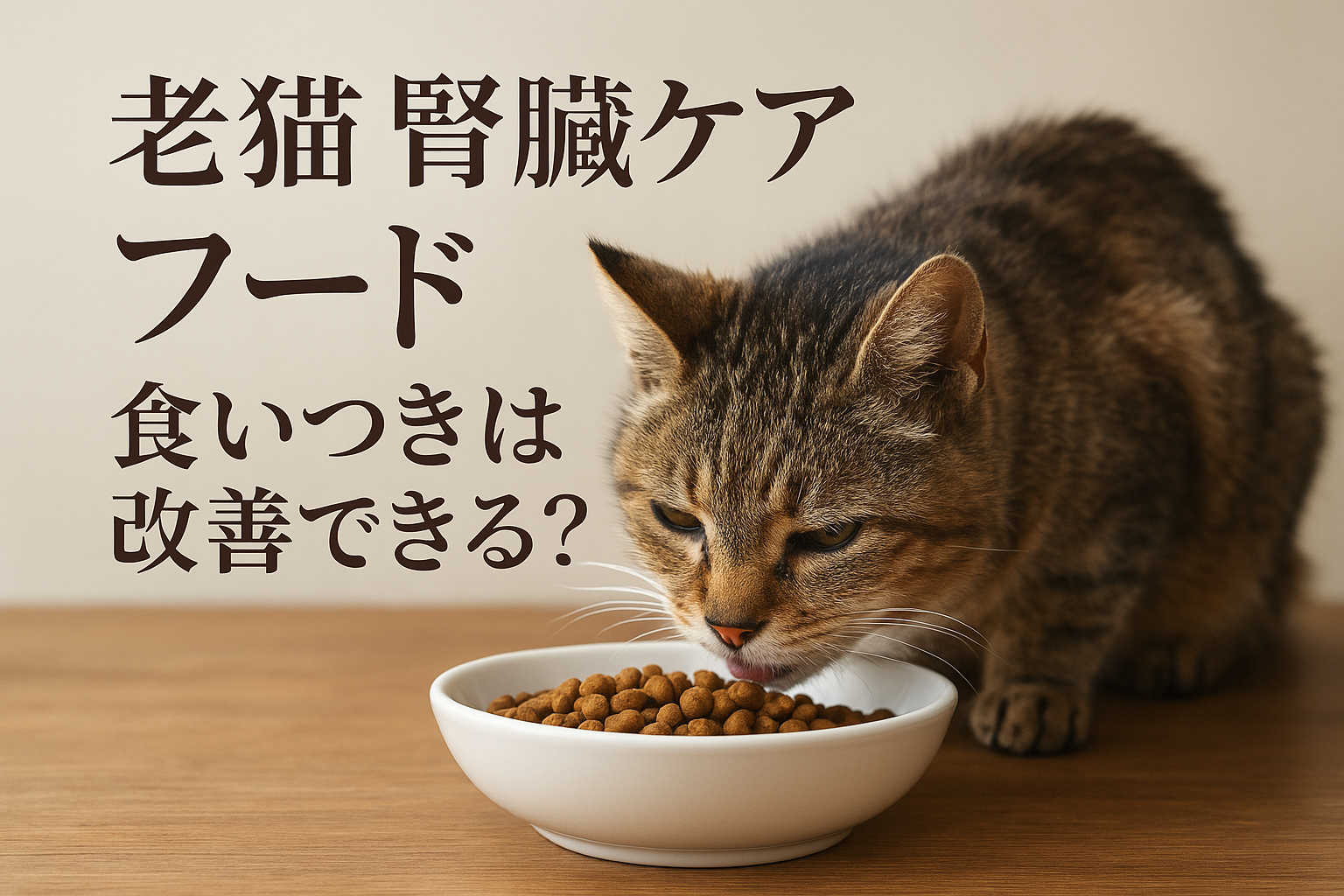 老猫 腎臓ケア フード 食いつきは改善できる？