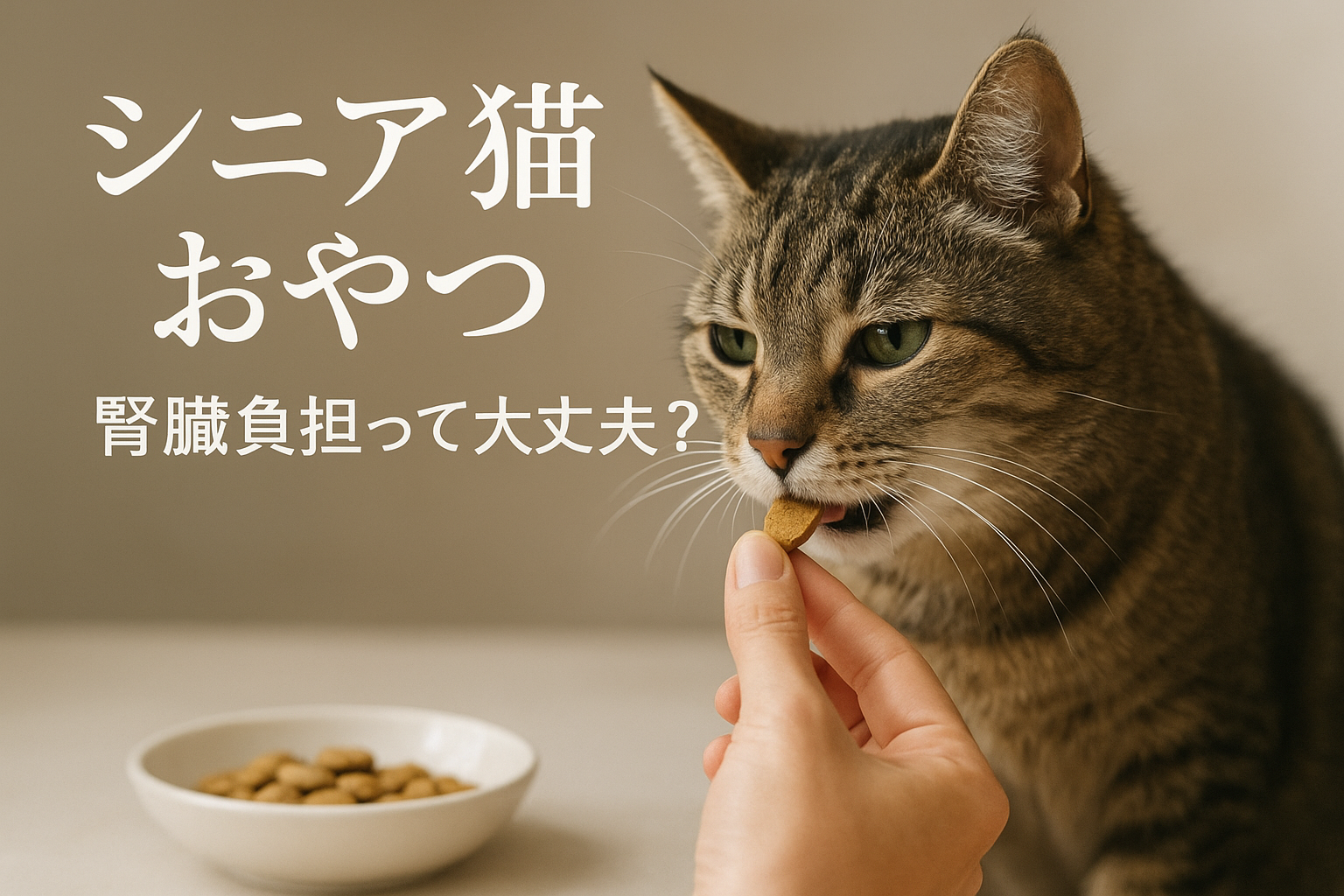 シニア猫 おやつ 腎臓 負担って大丈夫?