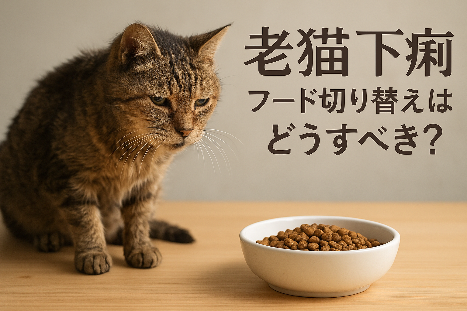 老猫 下痢 フード 切り替えはどうすべき?