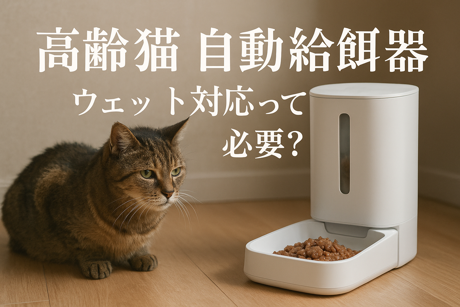 高齢猫 自動給餌器 ウェット対応って必要？