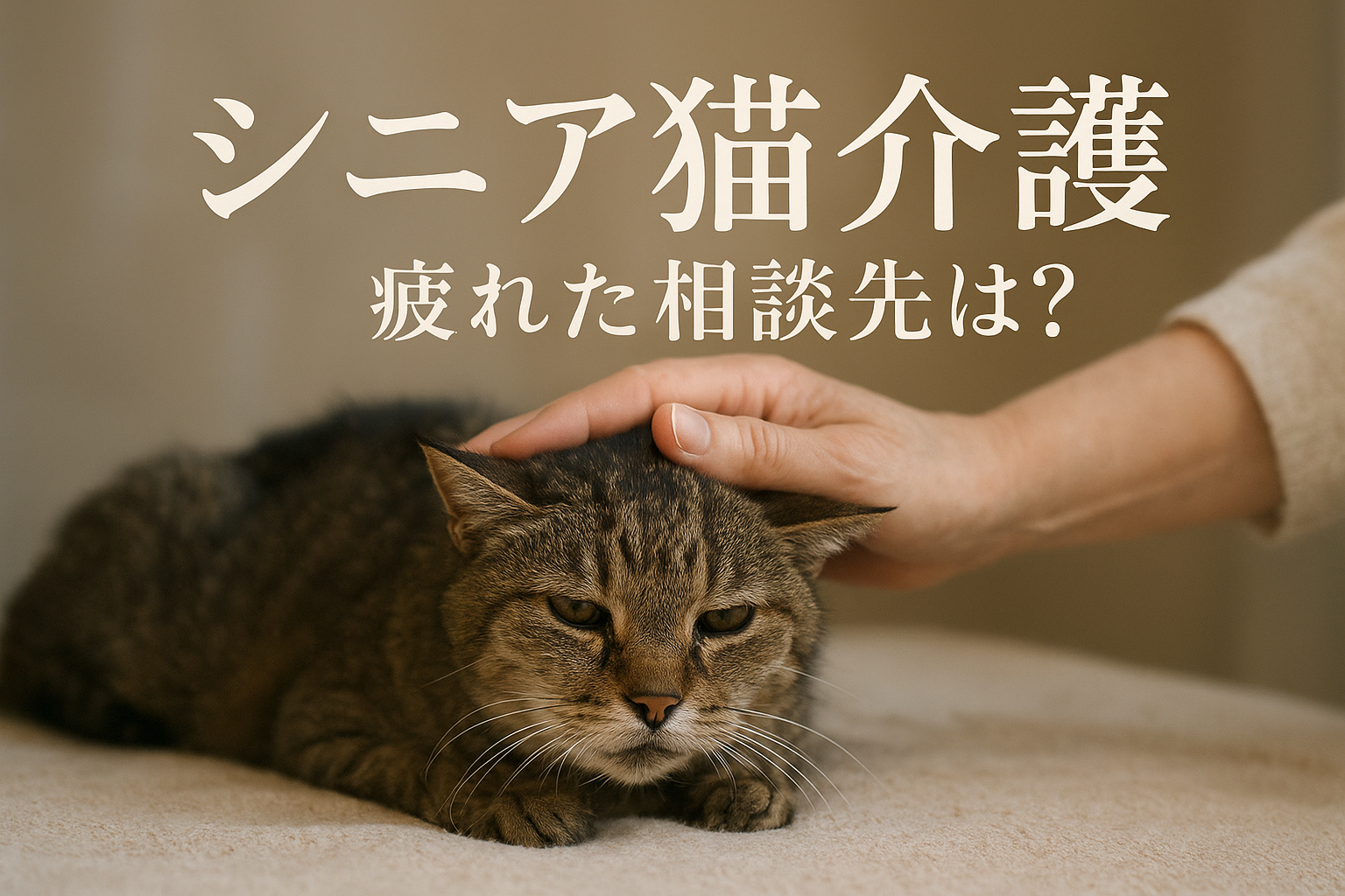 シニア猫 介護 疲れた 相談先は？