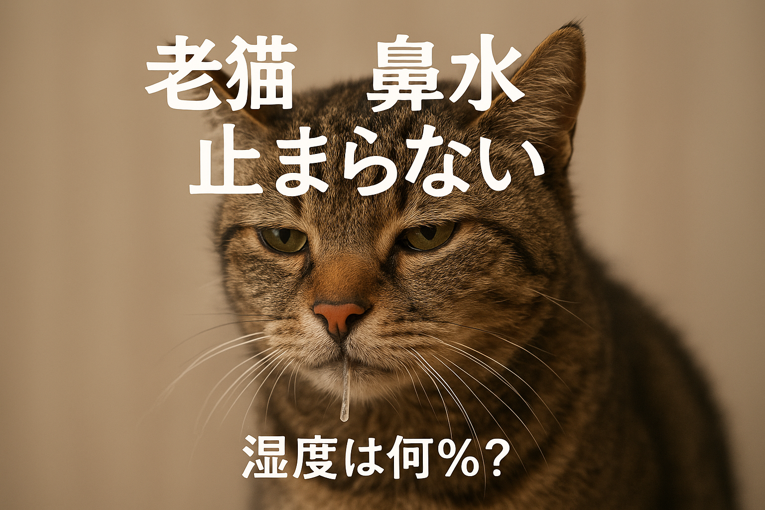 老猫 鼻水 止まらない 湿度は何%?