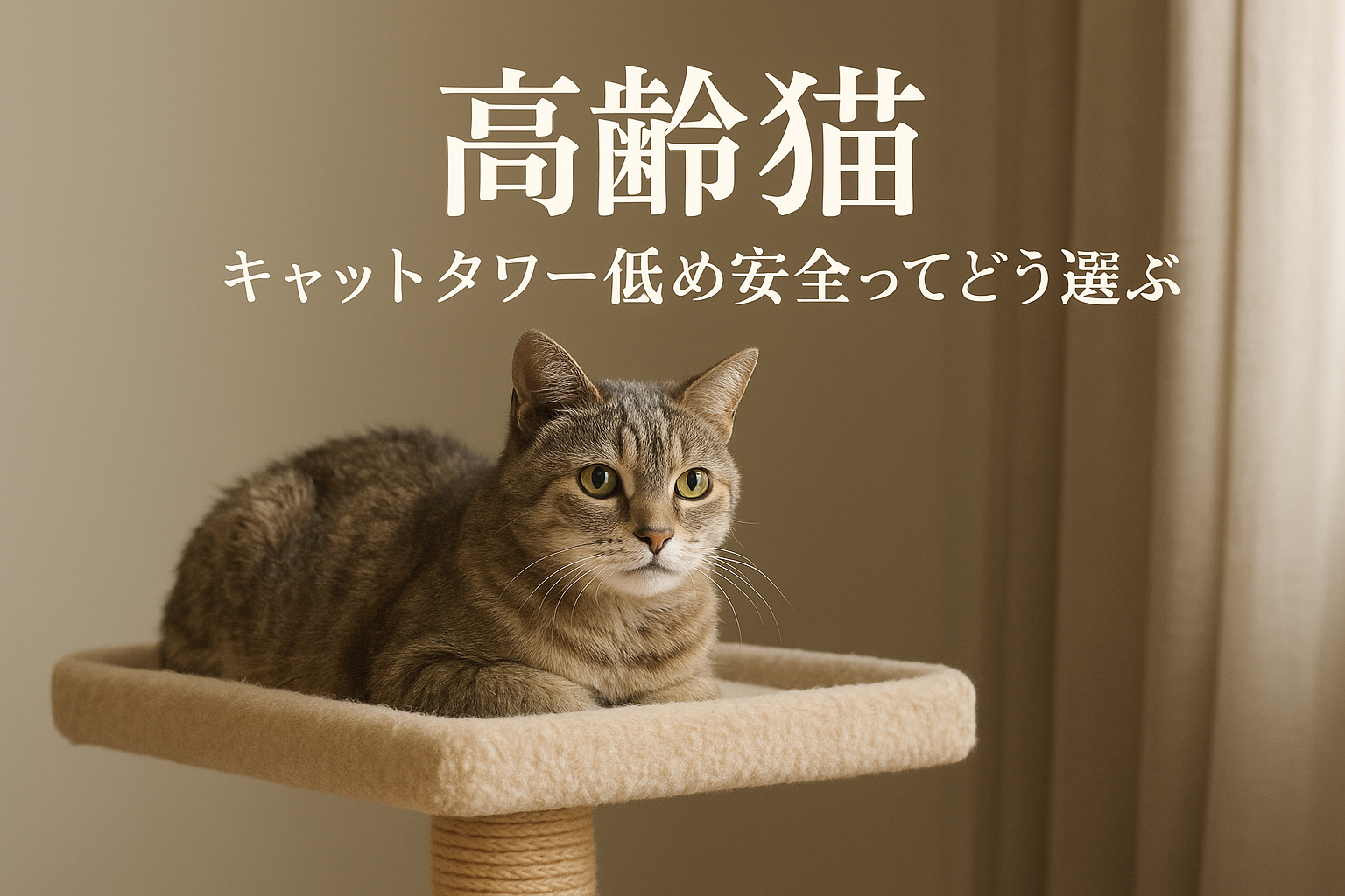高齢猫 キャットタワー 低め 安全ってどう選ぶ?
