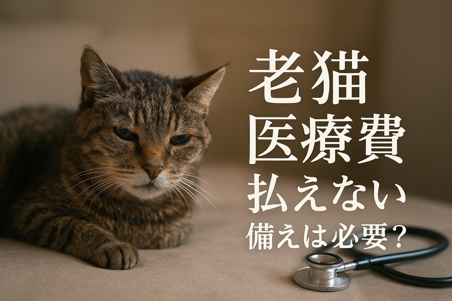 老猫 医療費 払えない 備えは必要?