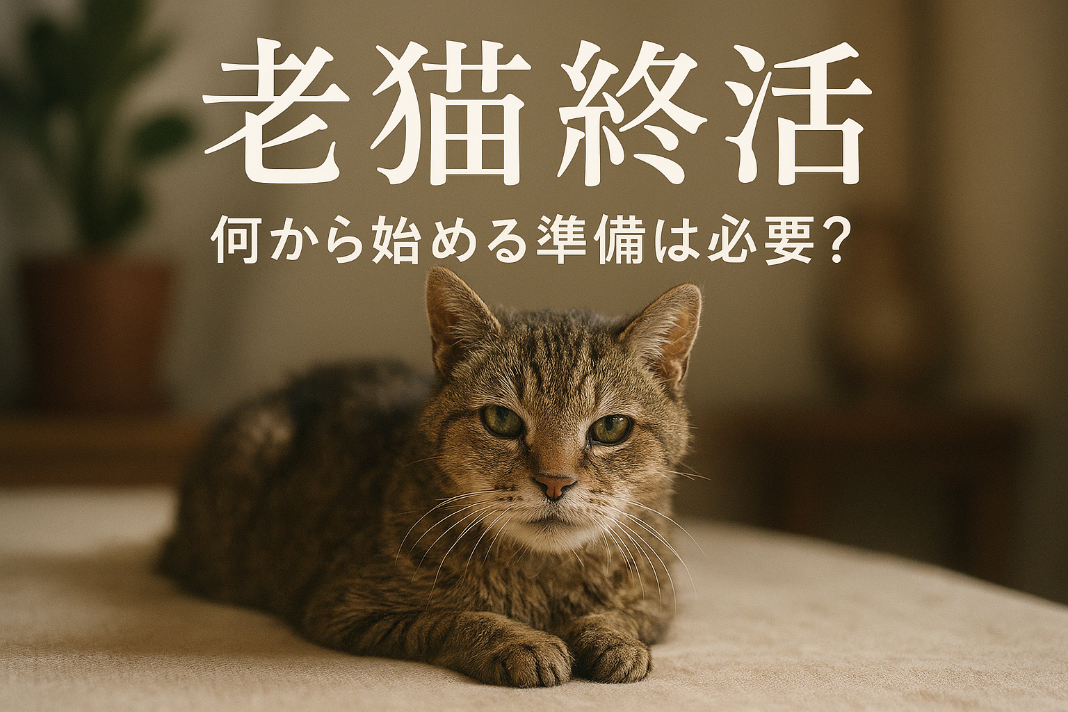 老猫 終活 何から始める 準備は必要?