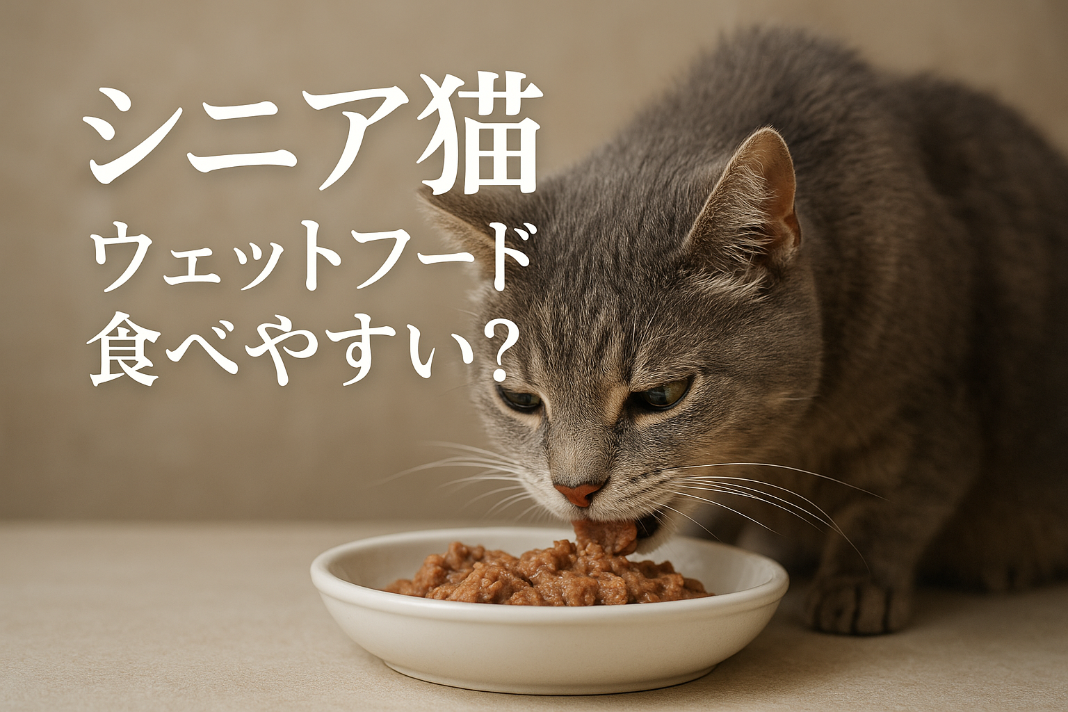 シニア猫 ウェットフード 食べやすい？