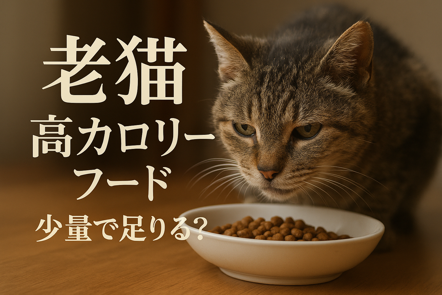 老猫 高カロリー フード 少量で足りる?