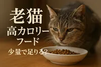 老猫 高カロリー フード 少量で足りる？