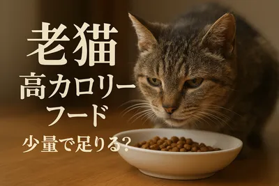 老猫 高カロリー フード 少量で足りる？