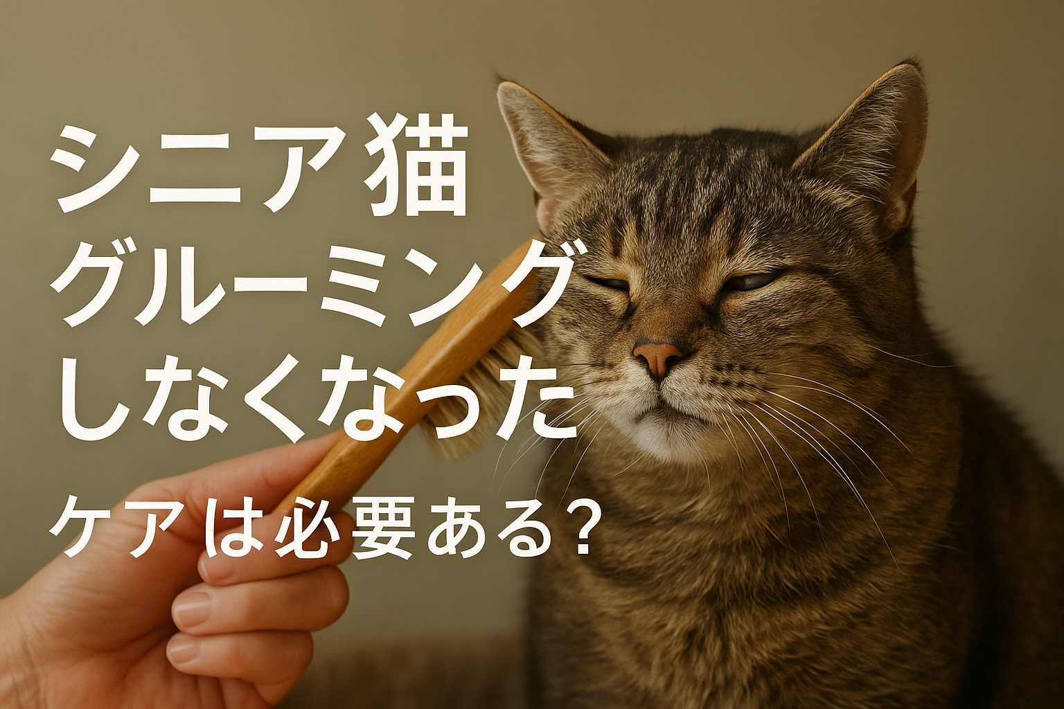 シニア猫 グルーミング しなくなった ケアは必要ある?