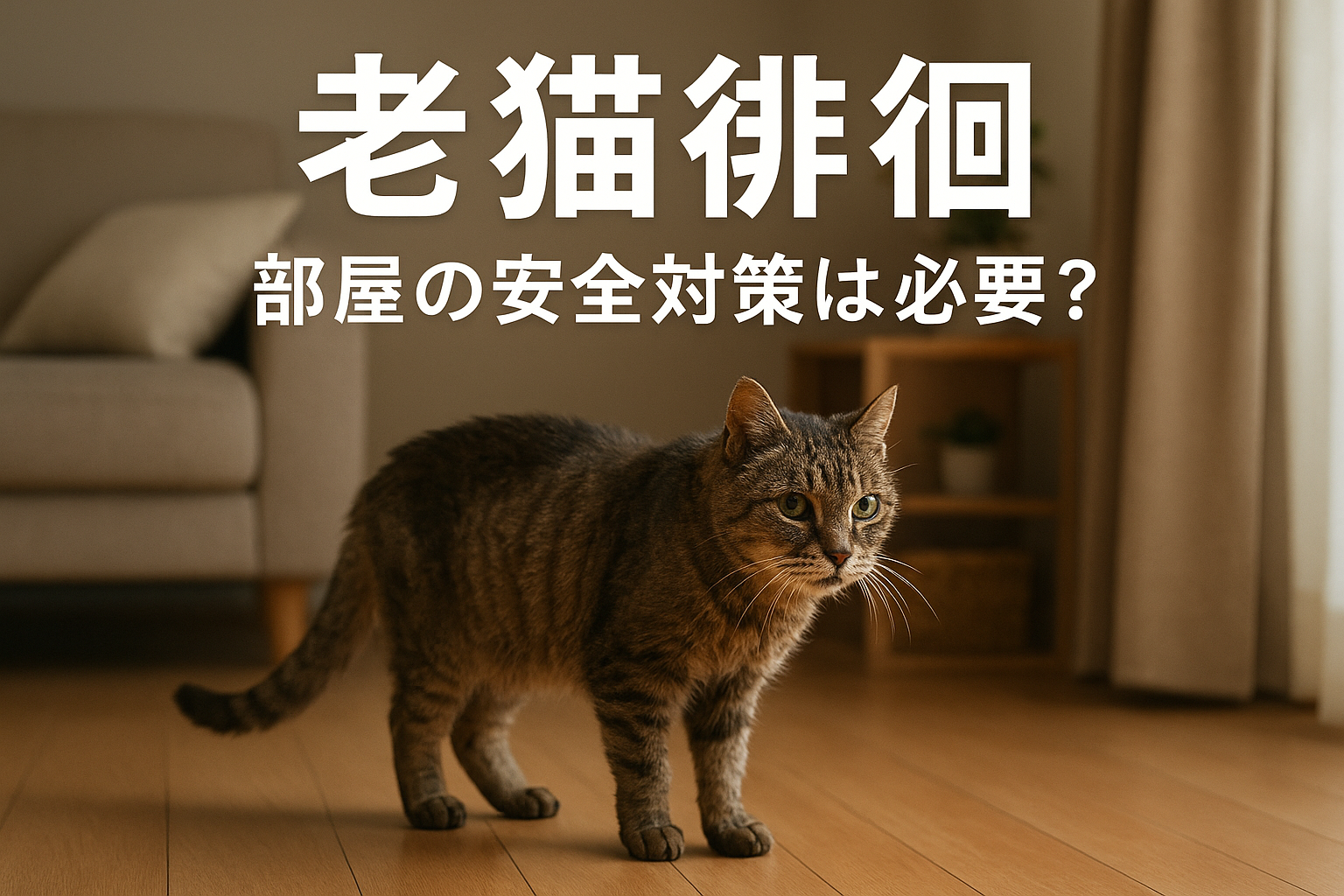 老猫 徘徊 部屋の安全対策は必要?