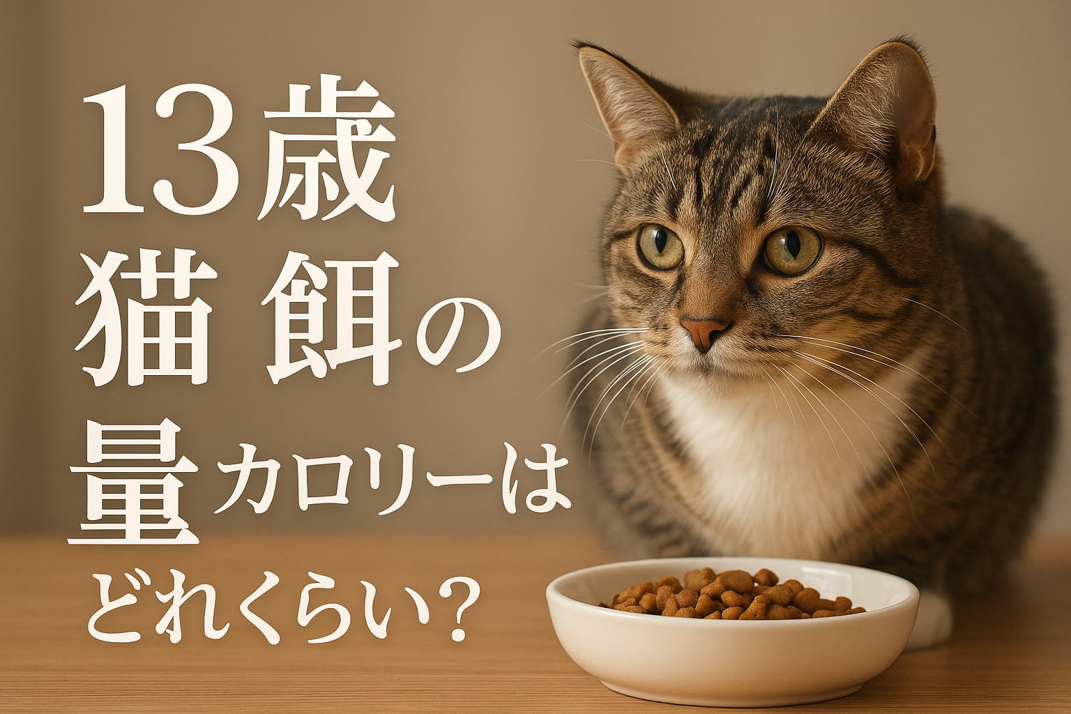 13歳 猫 餌 の量 カロリーはどれくらい?