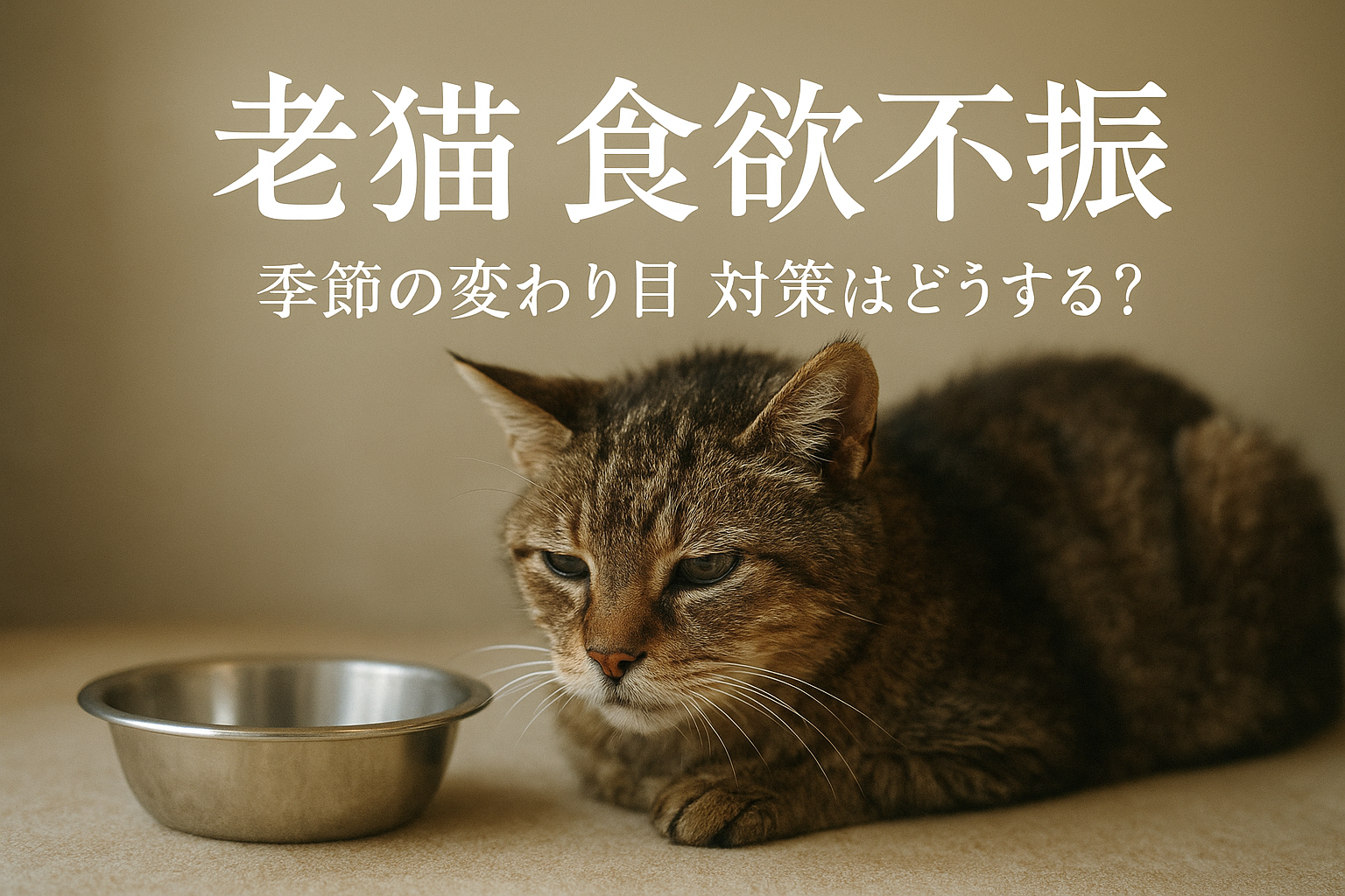 老猫 食欲不振 季節の変わり目 対策はどうする?