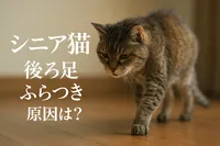 シニア猫 後ろ足 ふらつき 原因は？