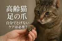 高齢猫 足の爪 自分でとげない ケアは必要？