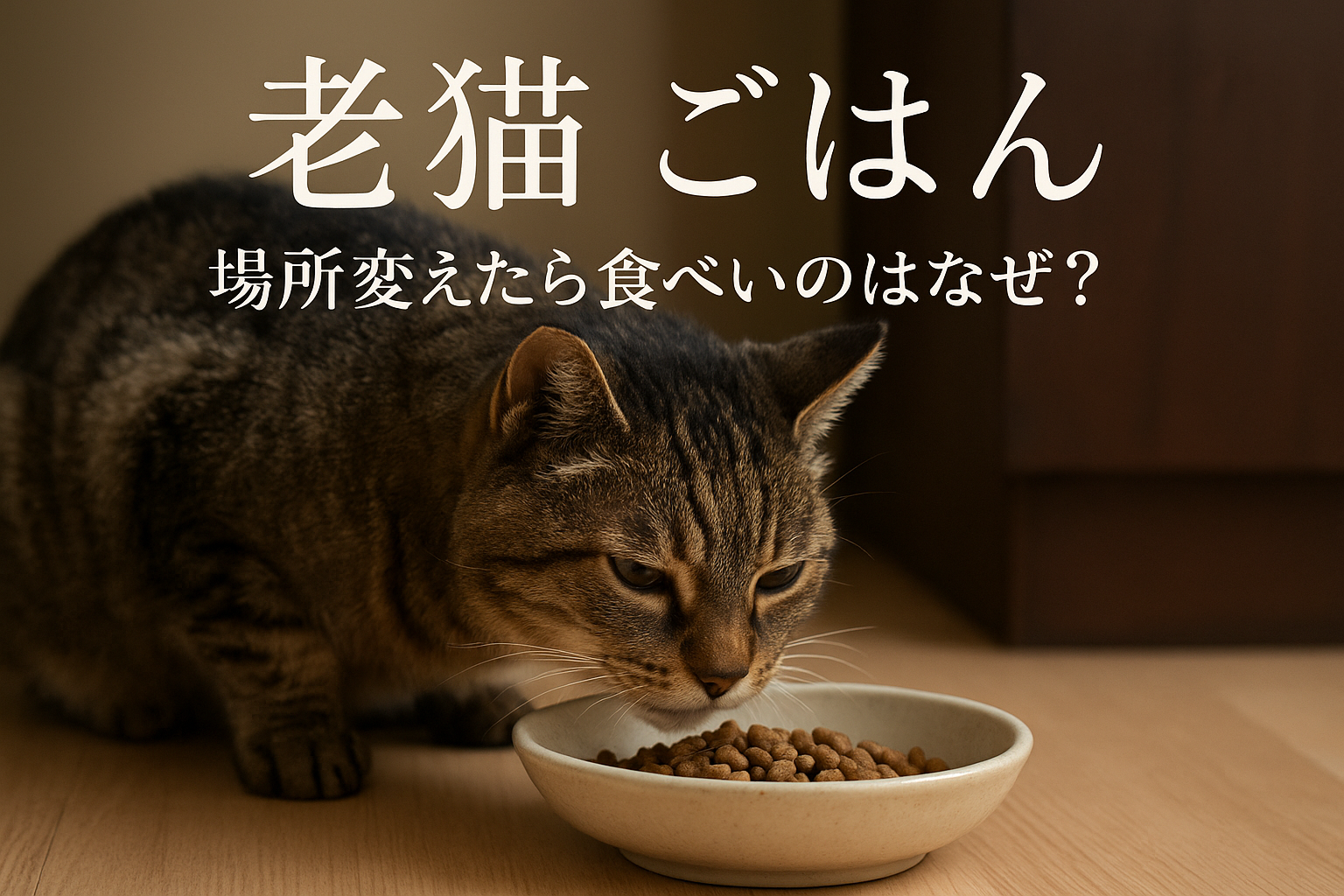 老猫 ごはん 場所 変えたら食べないのはなぜ?