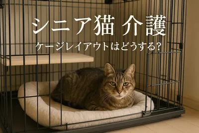 シニア猫 介護 ケージ レイアウトはどうする？