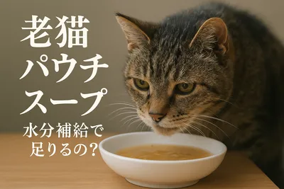 老猫 パウチ スープ 水分補給で足りるの？