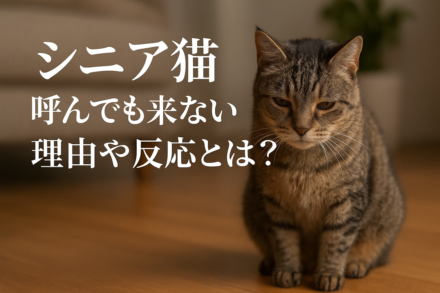 シニア猫呼んでも来ない理由や反応とは?
