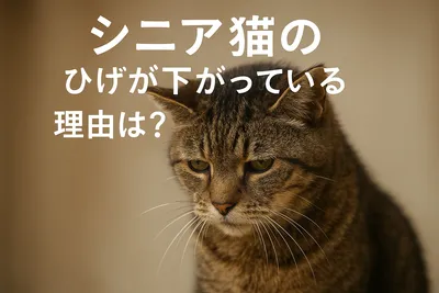 シニア猫のひげが下がっている理由は？