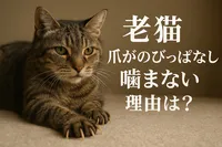 老猫 爪がのびっぱなし 噛まない 理由は？