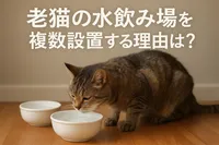 老猫の水飲み場を複数設置する理由は？