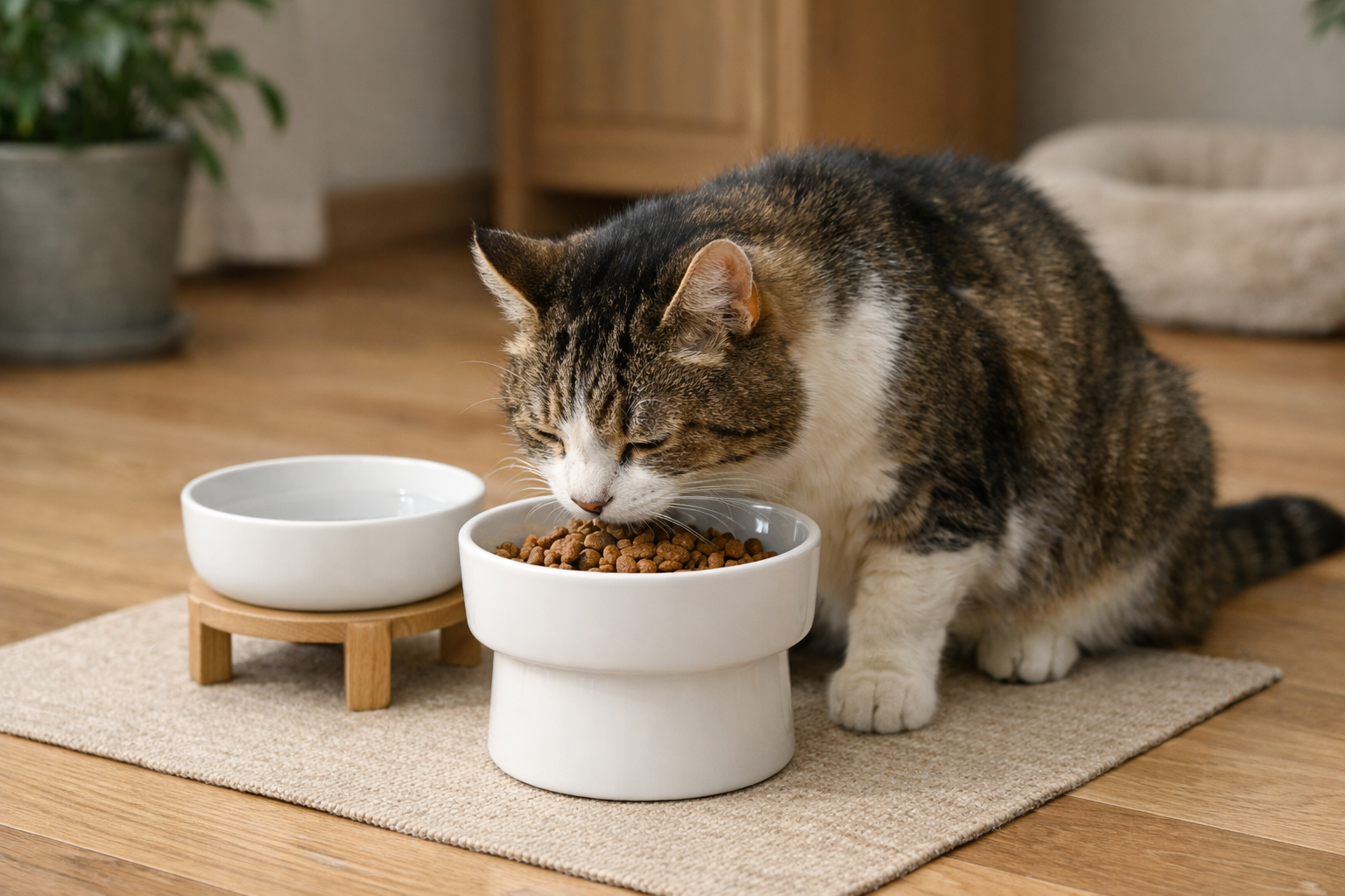 老猫さんは「床から8〜12cm程度」が目安とされています
