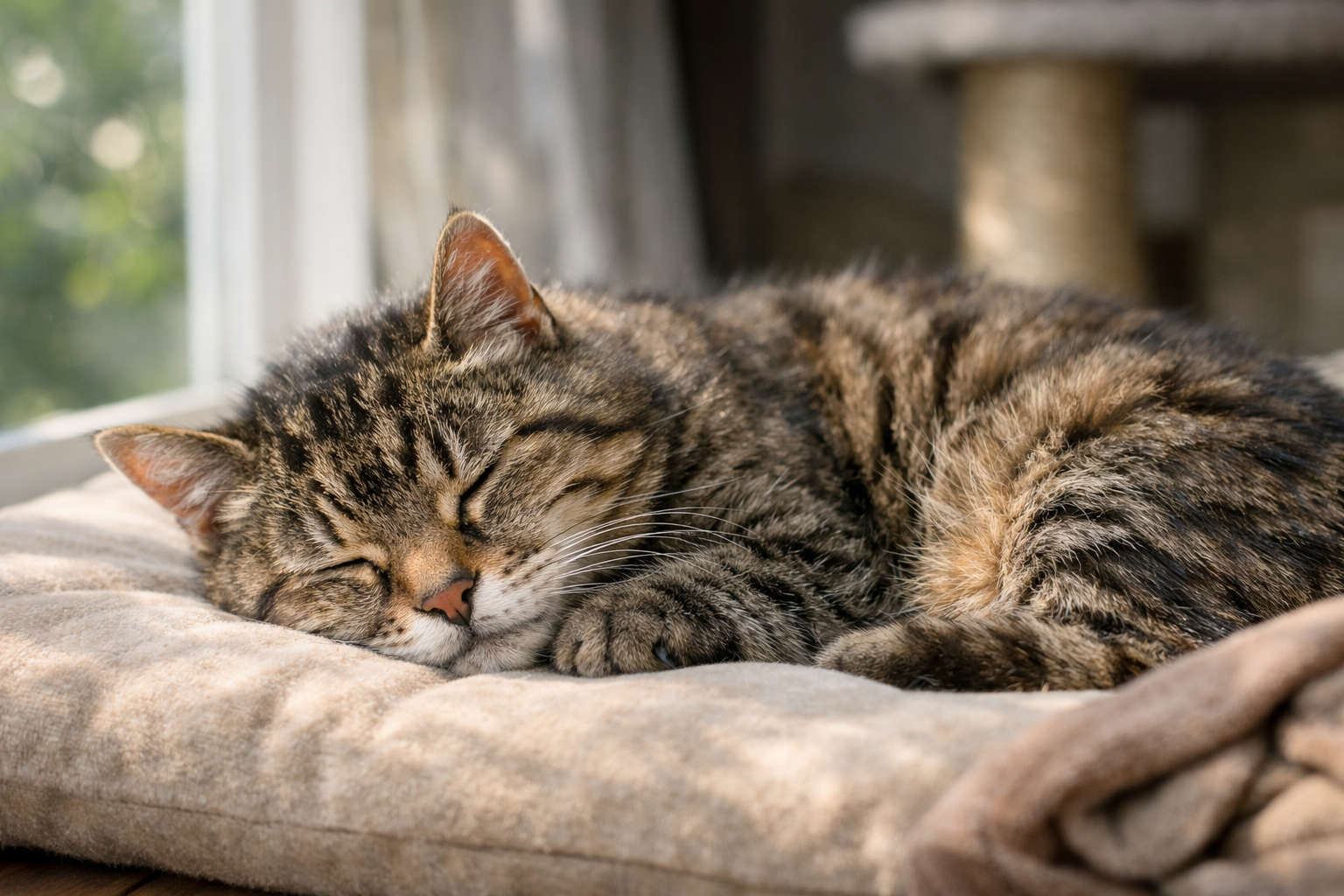老猫の睡眠時間が長いのは、珍しくないとされています