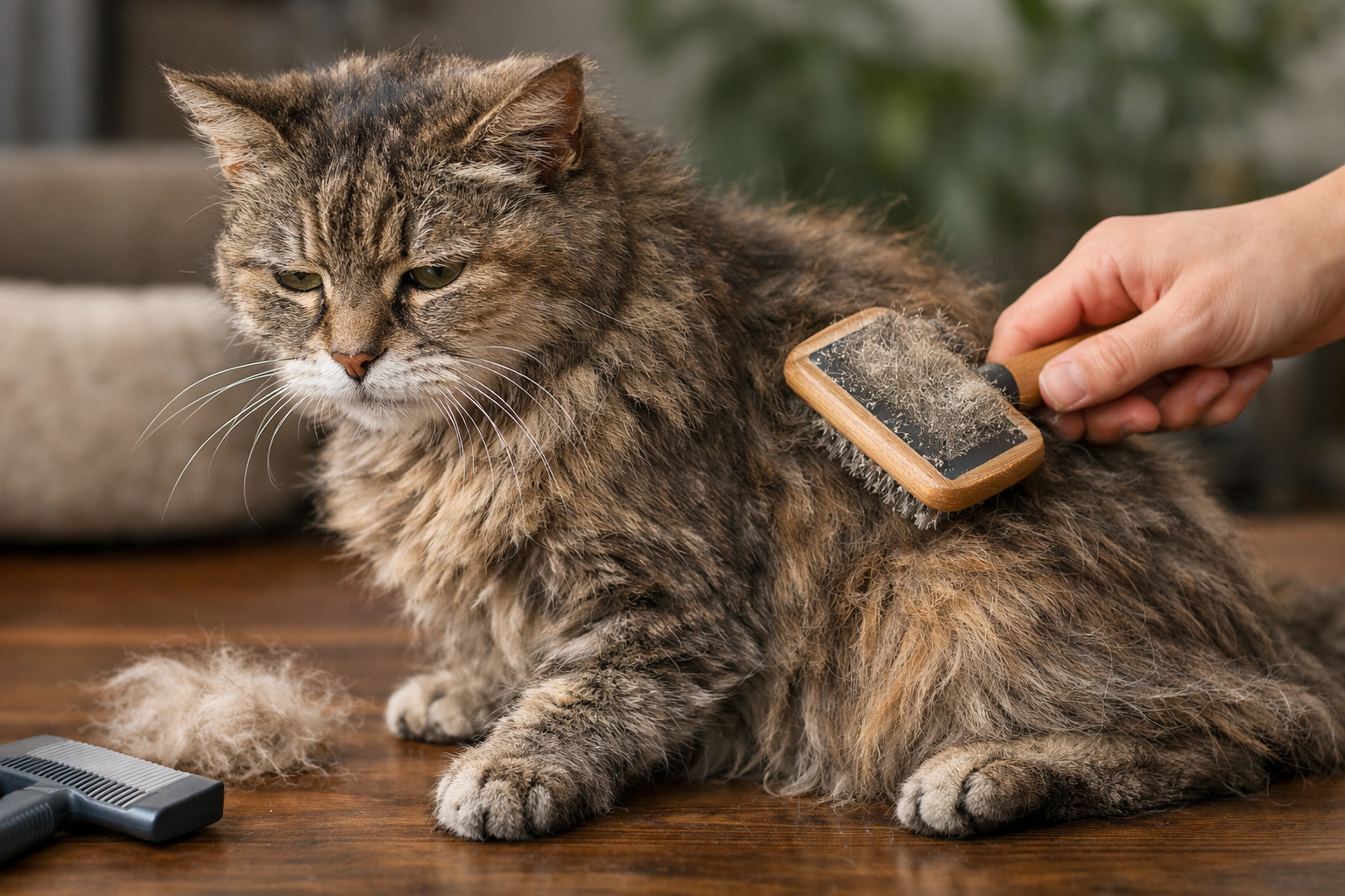 シニア猫さんの毛並みがパサパサになりやすい理由
