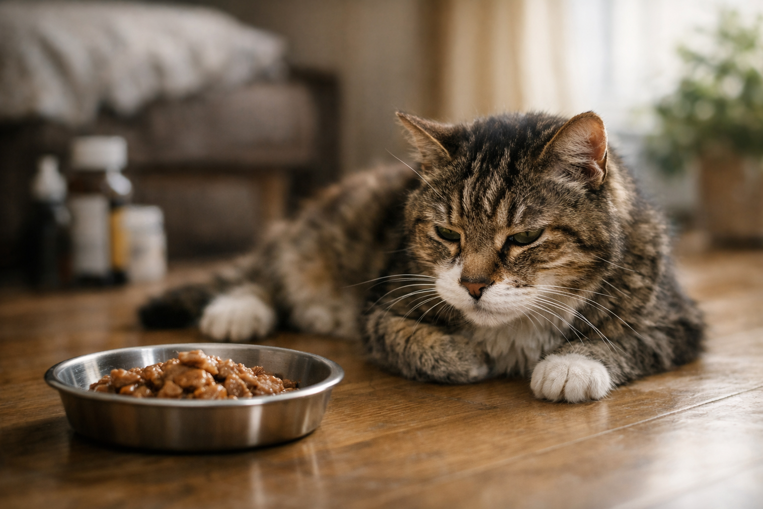 老猫が急に食べなくなる理由は「病気・加齢・ストレス」が重なりやすいからです
