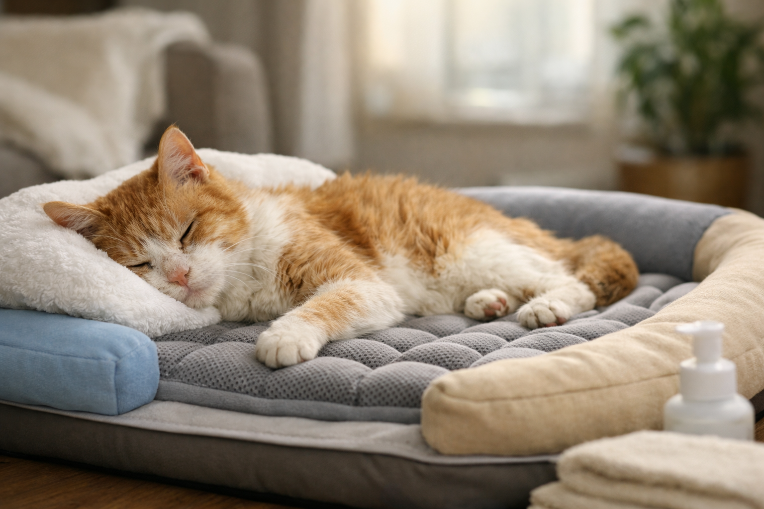 老猫さんに床ずれが起きやすい理由と、ベッドが効く理由