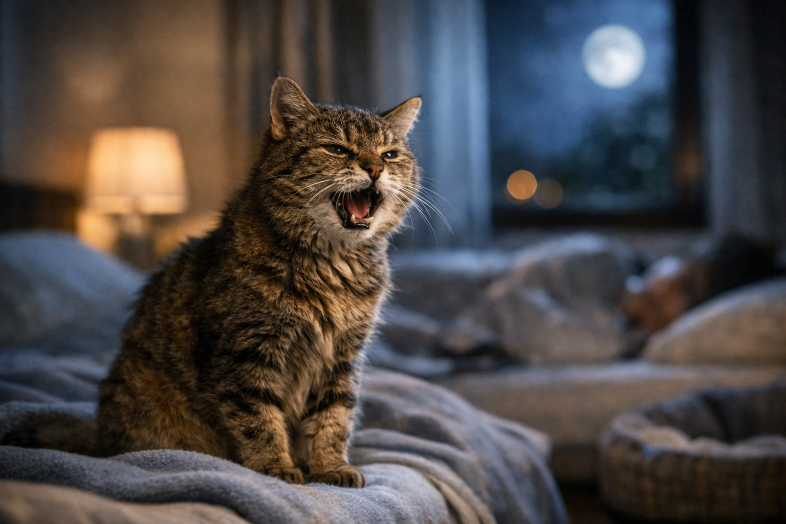 老猫が夜鳴きする理由は一つではありません