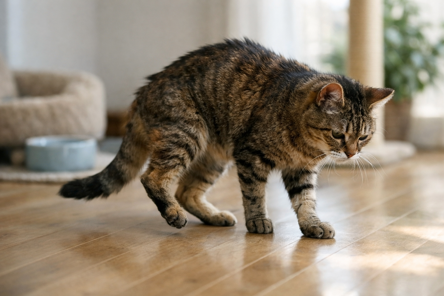 シニア猫の後ろ足のふらつきは「老化だけ」とは限らない