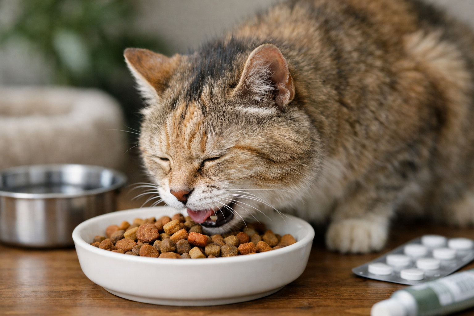 老猫さんの丸飲みは「習性の範囲」も「不調のサイン」もあり得ます
