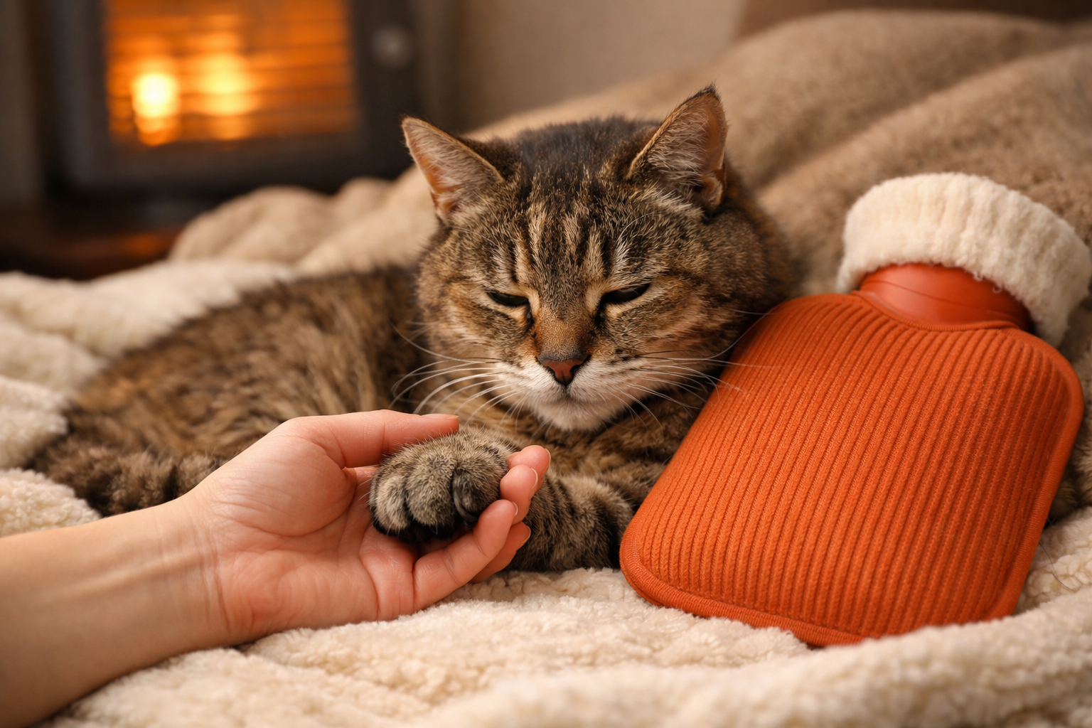 老猫の手足が冷たくなる原因と優しい保温が必要な理由