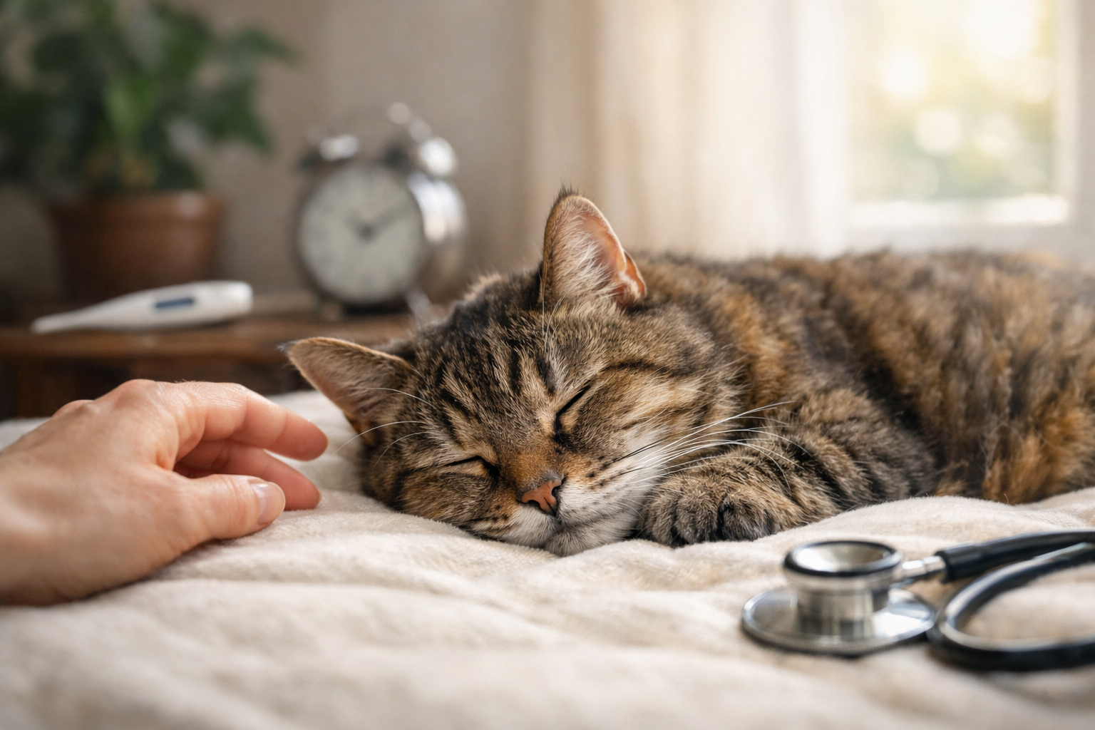 シニア期の猫さんが深く眠り起きにくくなる理由