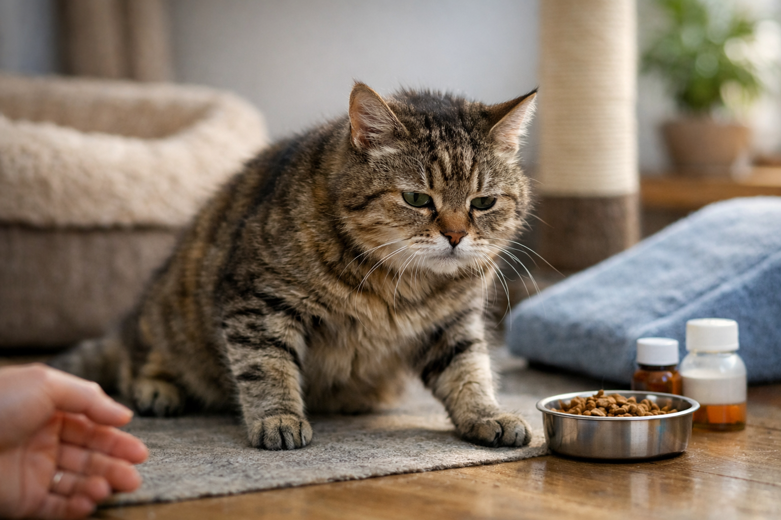 シニア猫が立ち上がりにくくなる背景には加齢と病気の可能性があります